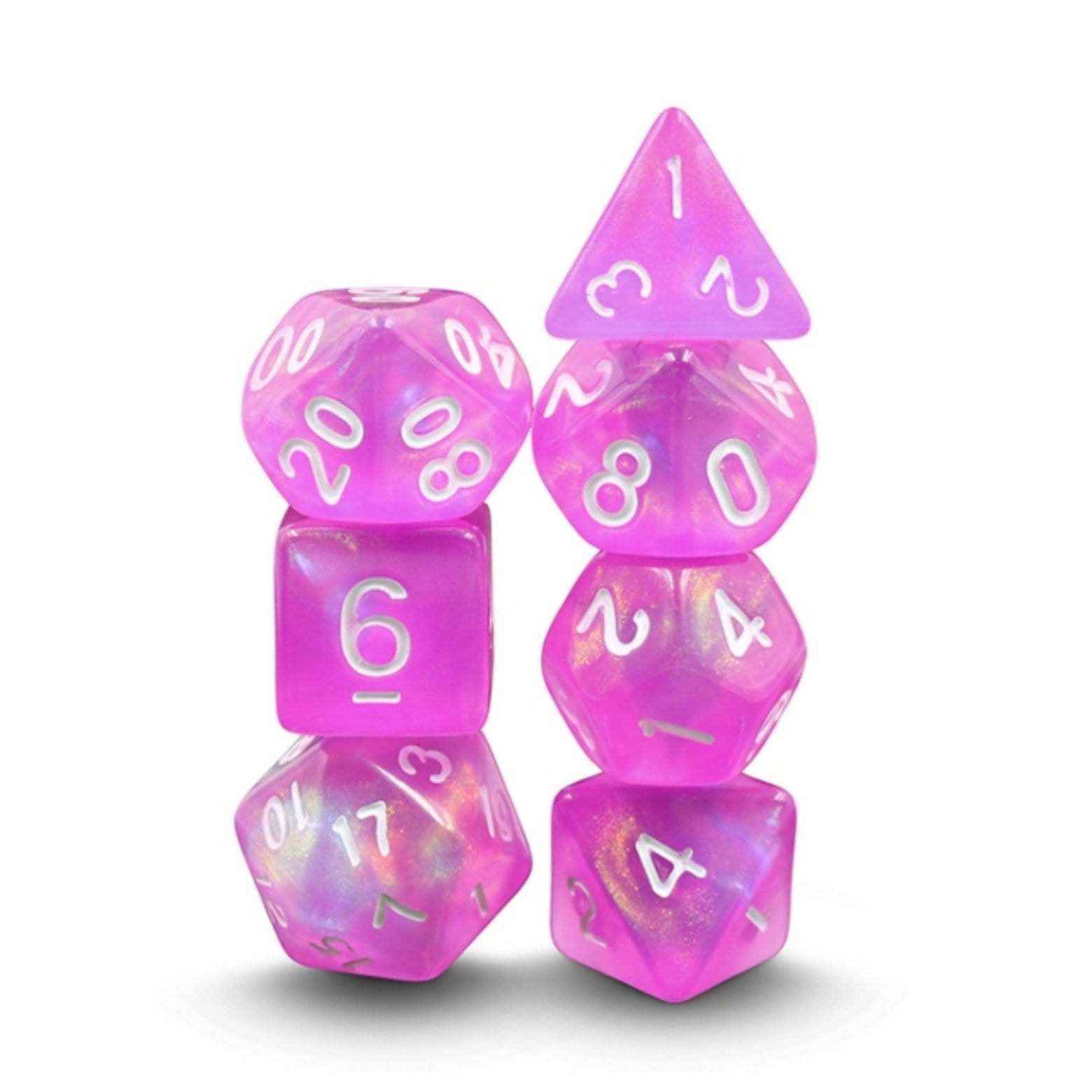 Dream in Bloom RPG Dice Set Plastic Dice Foam Brain Games | D20 Games