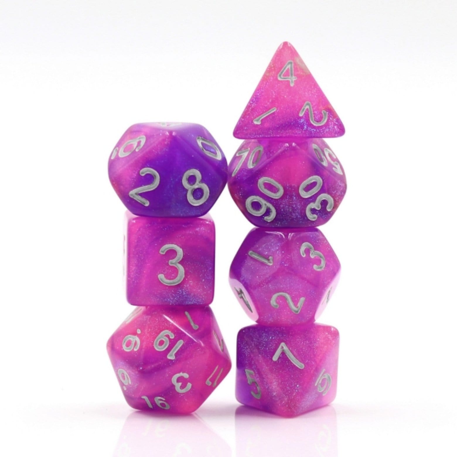 Royal Aurora RPG Dice Set Plastic Dice Foam Brain Games | D20 Games