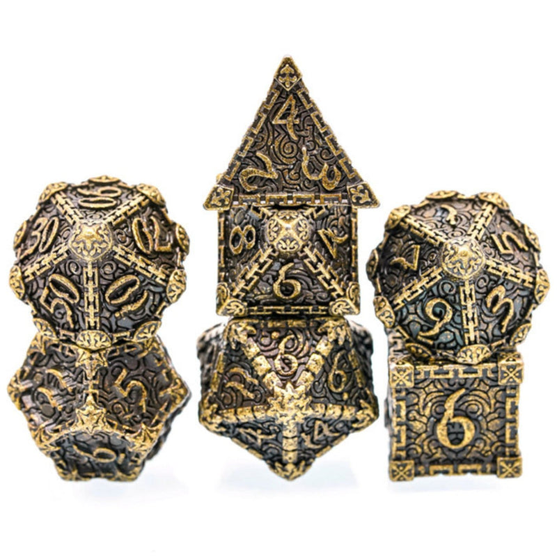 Dagger of Venom: Bronze RPG Metal Dice Set