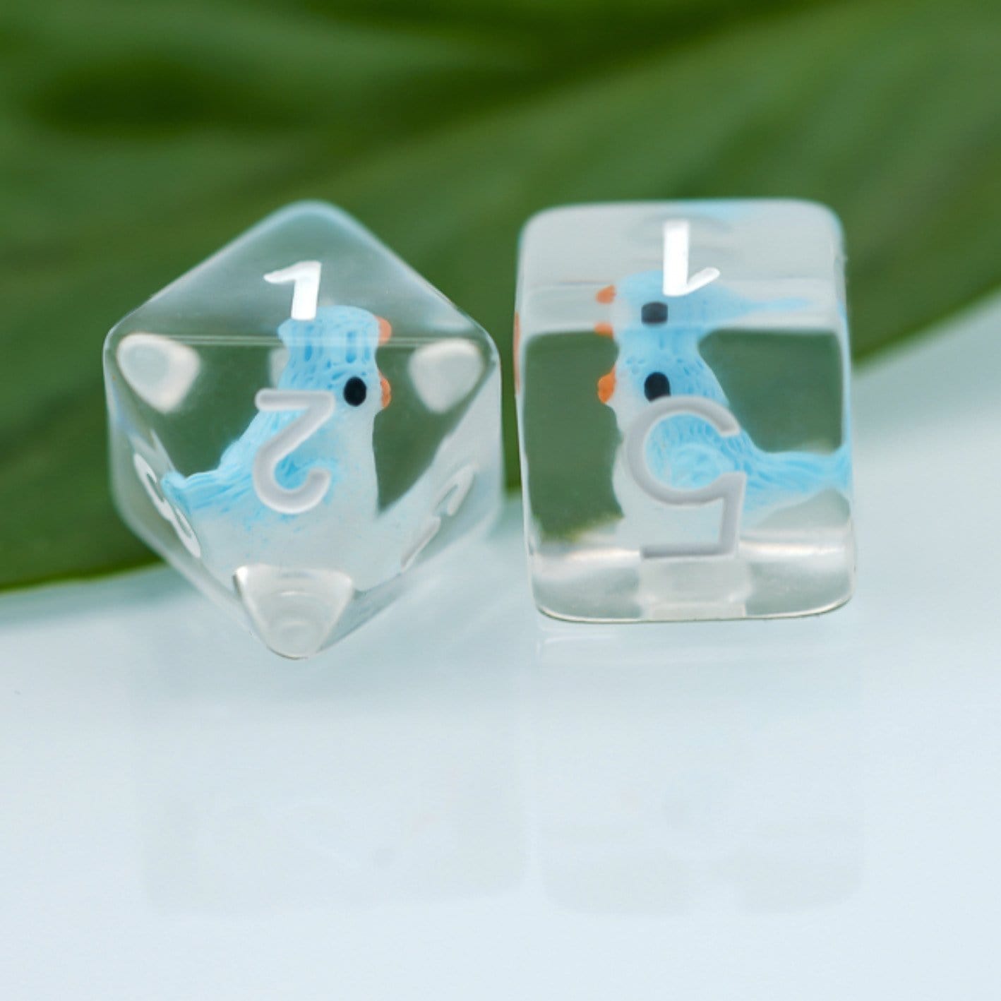 Blue Bird RPG Dice Set Plastic Dice Foam Brain Games | D20 Games