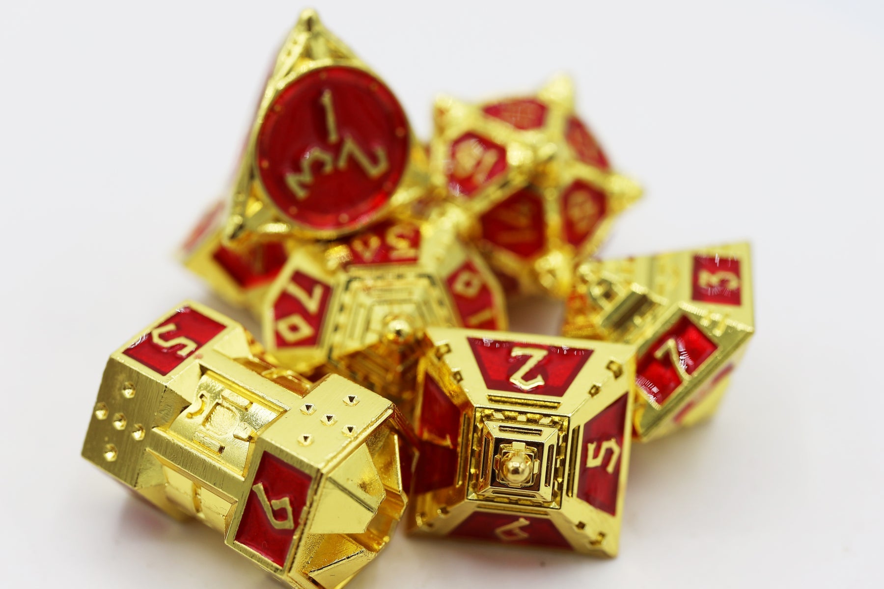 Dice 51: Solar Ruby RPG Metal Dice Set | D20 Games