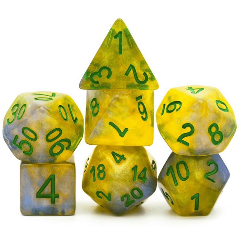 Starlight RPG Dice Set Plastic Dice Foam Brain Games