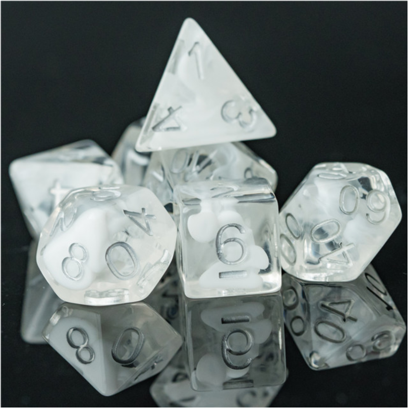 Steady Fog RPG Dice Set Plastic Dice Foam Brain Games | D20 Games