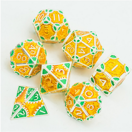 SteamPunk Pineapples: RPG Metal Dice Set