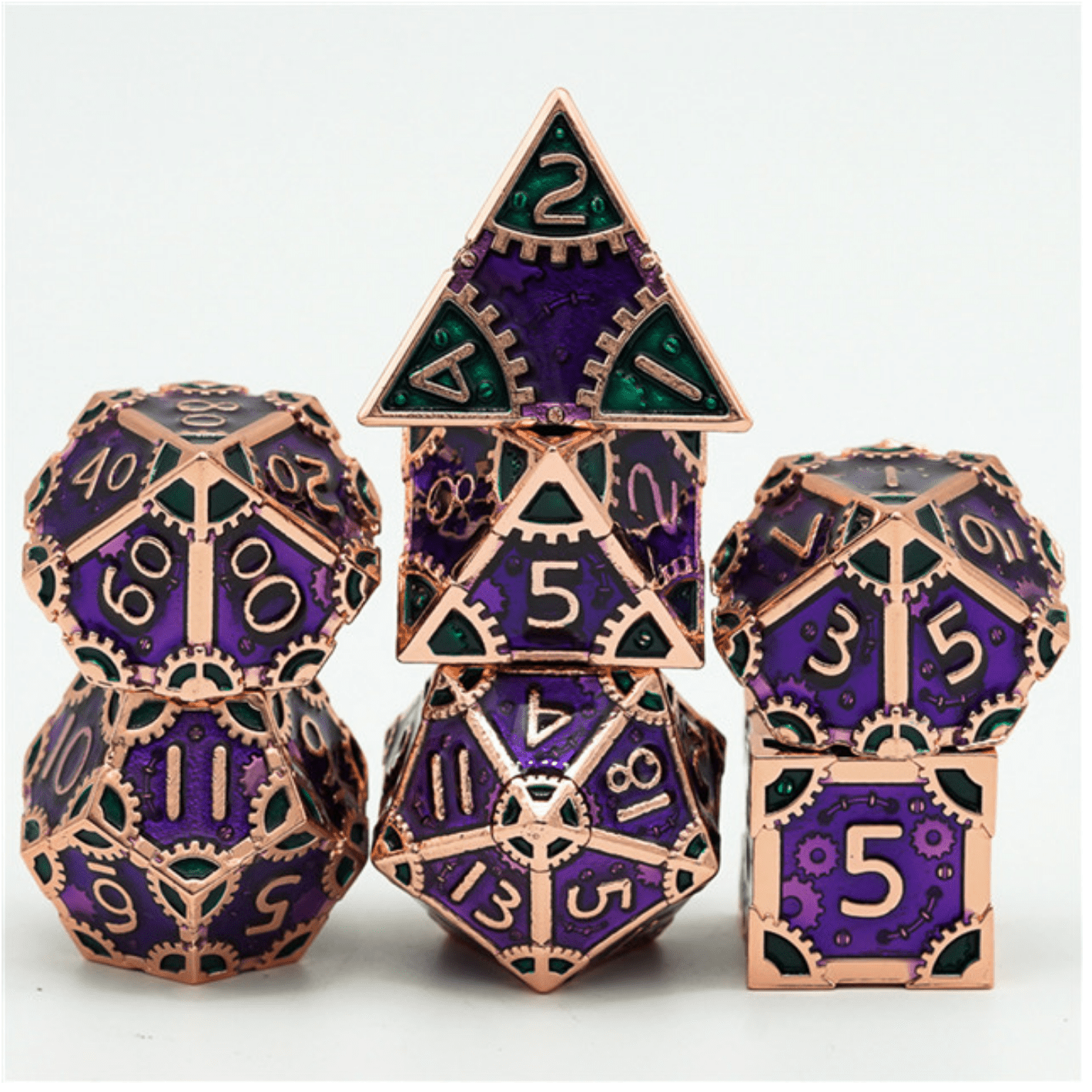 SteamPunk Evil Queen Queen RPG Metal Dice Set | D20 Games