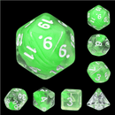Summer Limes RPG Dice Set Plastic Dice Foam Brain Games