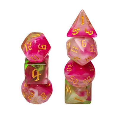 Superbloom RPG Dice Set Plastic Dice Foam Brain Games | D20 Games