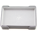 Magnetic Rectangle Dice Tray - Light Grey Velvet