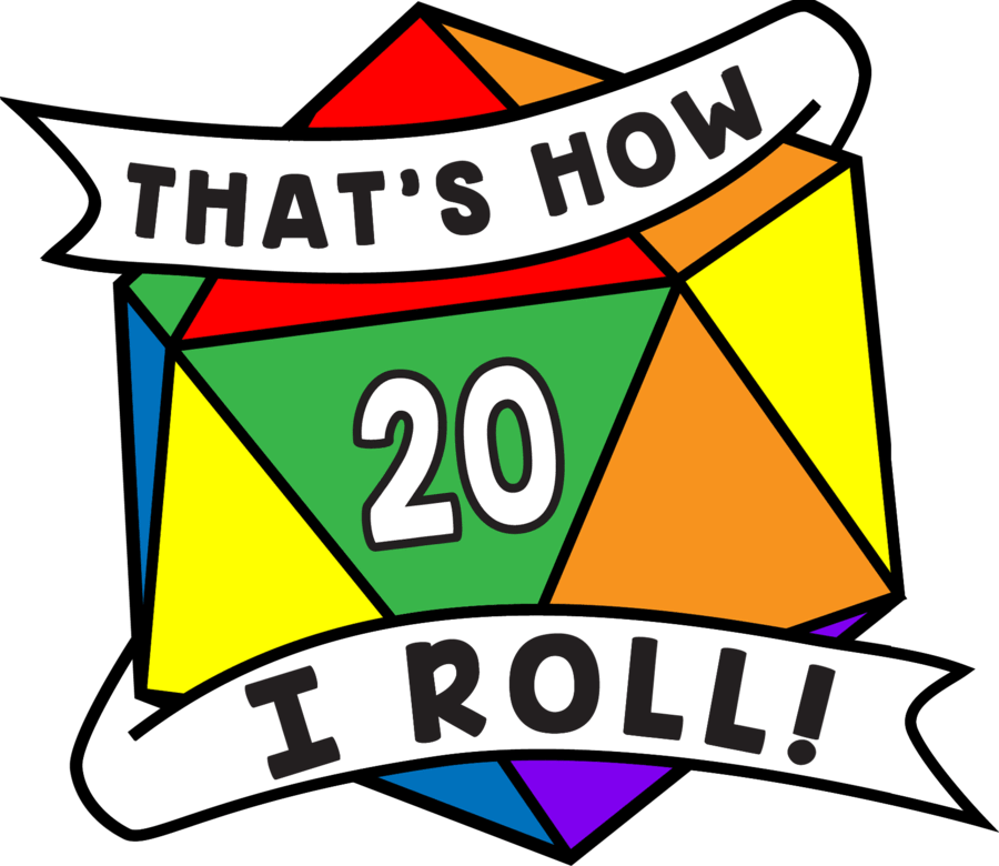 That's How I Roll Pride Pin - Rainbow Enamel Pin Foam Brain Games | D20 Games