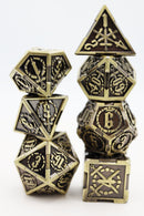 Timeworn Sword RPG Metal Dice Set Metal Dice Foam Brain Games