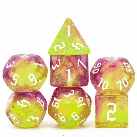 Twilight Elemental RPG Dice Set Plastic Dice Foam Brain Games | D20 Games