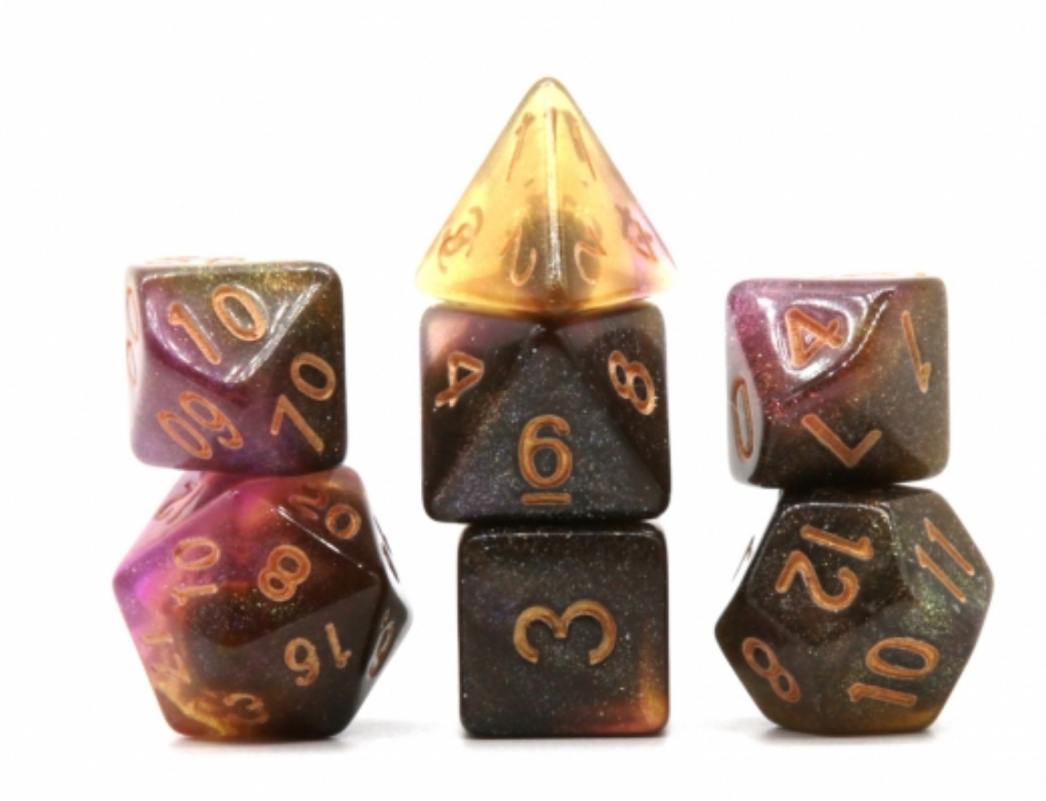 Unknown Nebula RPG Dice Set Plastic Dice Foam Brain Games | D20 Games