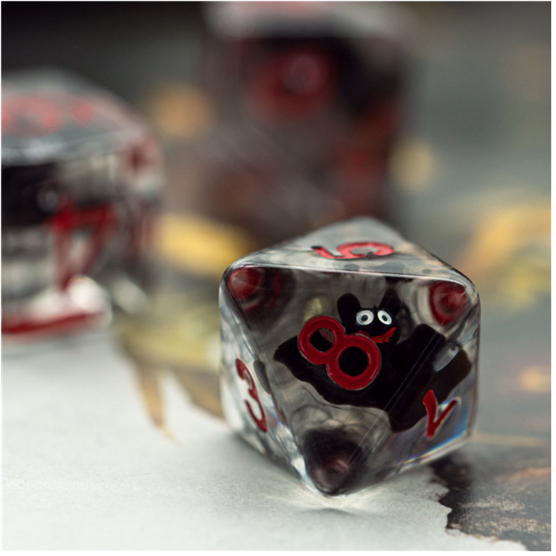 Vampire Bats RPG Dice Plastic Dice Foam Brain Games