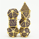 Dagger of Venom: Royal Purple RPG Metal Dice Set Metal Dice Foam Brain Games
