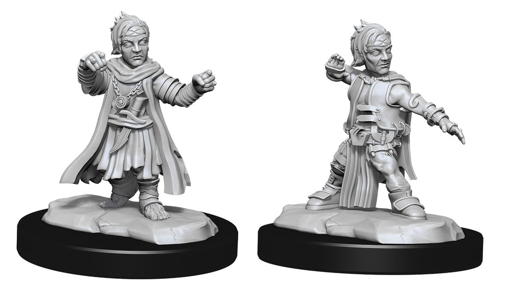 Pathfinder Battles Deep Cuts Miniatures: Male Halfling Monk | D20 Games