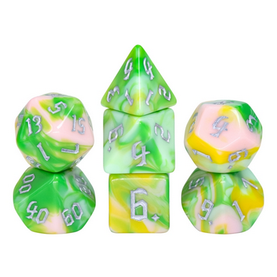 Weeping Willow RPG Dice Set Plastic Dice Foam Brain Games | D20 Games