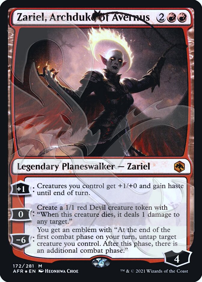 Zariel, Archduke of Avernus (Ampersand Promo) [Dungeons & Dragons: Adventures in the Forgotten Realms Promos] | D20 Games