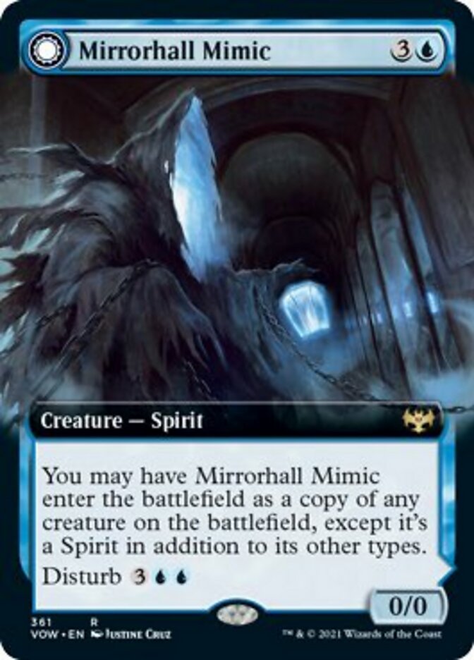 Mirrorhall Mimic // Ghastly Mimicry (Extended) [Innistrad: Crimson Vow] | D20 Games