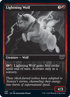 Lightning Wolf [Innistrad: Double Feature] | D20 Games