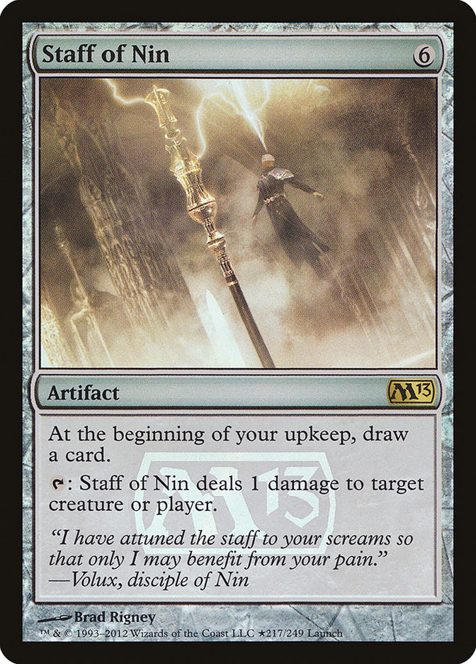 Staff of Nin [Magic 2013 Prerelease Promos] | D20 Games