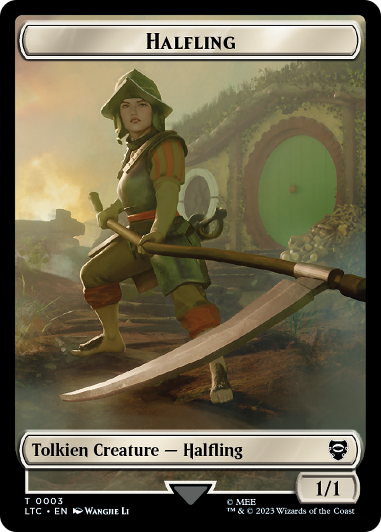 Halfling // Treasure Token [The Lord of the Rings: Tales of Middle-Earth Commander Tokens] | D20 Games