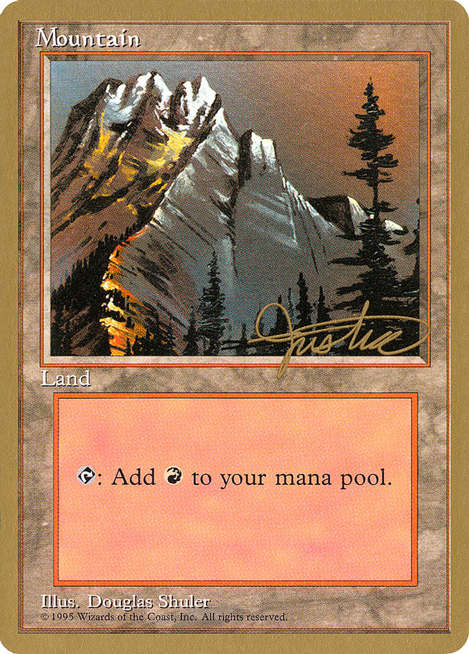 Mountain (mj373) (Mark Justice) [Pro Tour Collector Set] | D20 Games