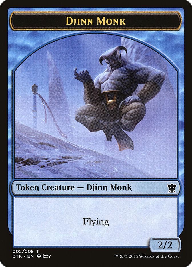 Djinn Monk [Dragons of Tarkir Tokens] | D20 Games