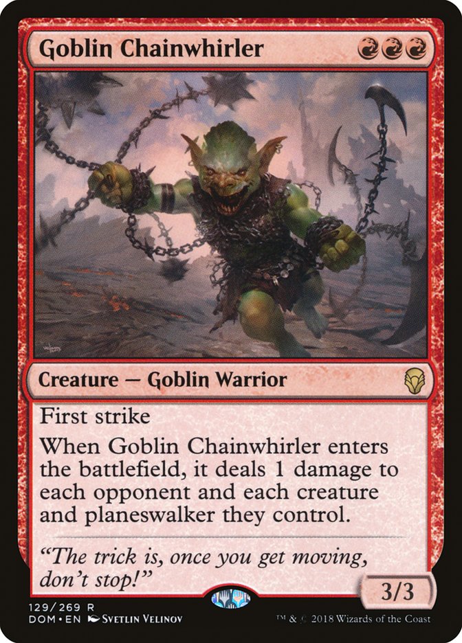 Goblin Chainwhirler [Dominaria] | D20 Games