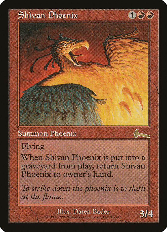 Shivan Phoenix [Urza's Legacy] | D20 Games