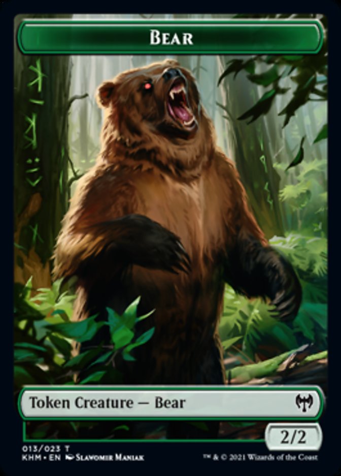 Bear [Kaldheim Tokens] | D20 Games