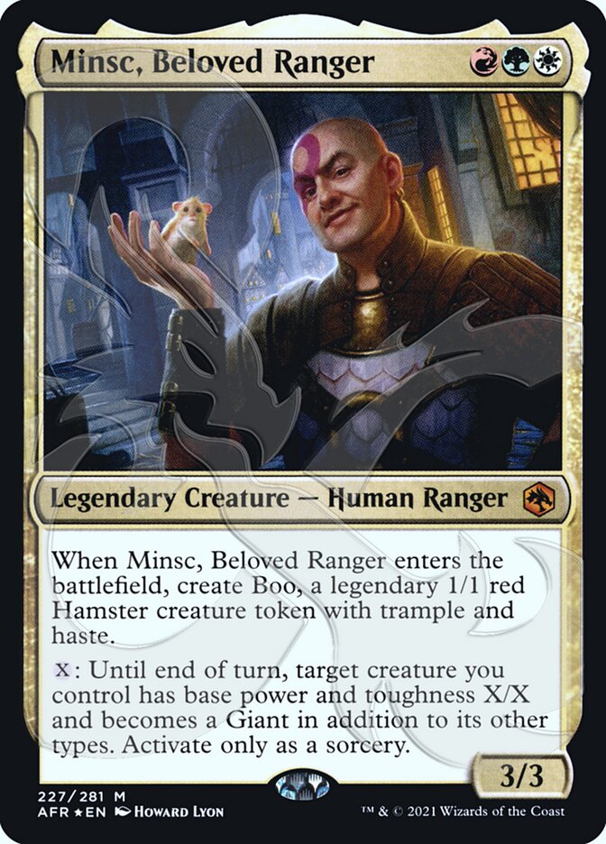 Minsc, Beloved Ranger (Ampersand Promo) [Dungeons & Dragons: Adventures in the Forgotten Realms Promos] | D20 Games