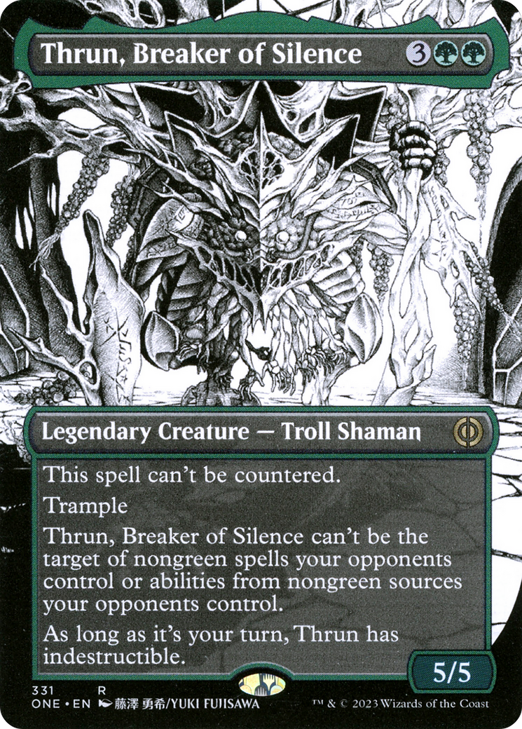 Thrun, Breaker of Silence (Borderless Manga) [Phyrexia: All Will Be One] | D20 Games