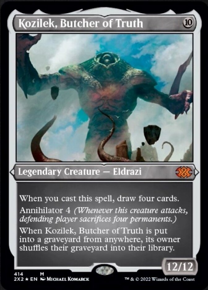 Kozilek, Butcher of Truth (Foil Etched) [Double Masters 2022] | D20 Games