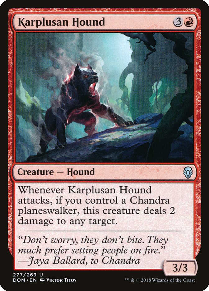 Karplusan Hound [Dominaria] | D20 Games