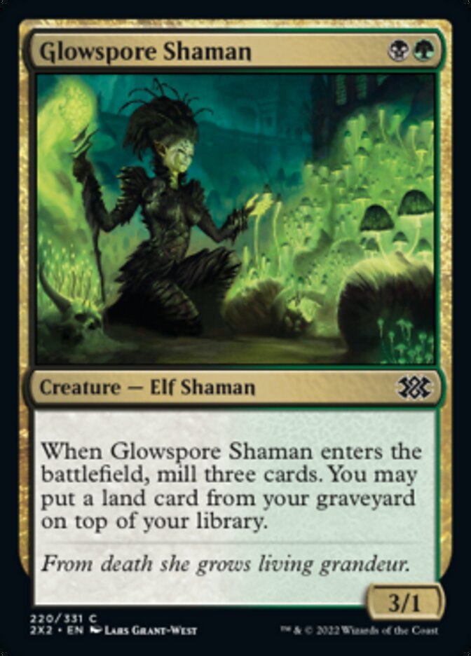 Glowspore Shaman [Double Masters 2022] | D20 Games