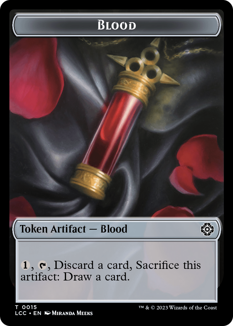 Blood // Vampire (0004) Double-Sided Token [The Lost Caverns of Ixalan Commander Tokens] | D20 Games