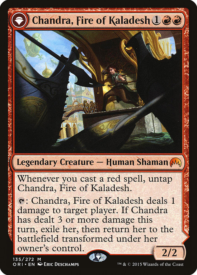 Chandra, Fire of Kaladesh // Chandra, Roaring Flame [Magic Origins] | D20 Games