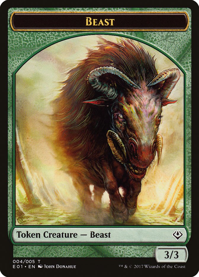 Beast (004/005) [Archenemy: Nicol Bolas Tokens] | D20 Games