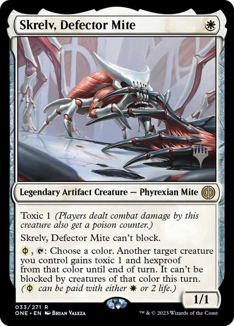 Skrelv, Defector Mite (Promo Pack) [Phyrexia: All Will Be One Promos] | D20 Games