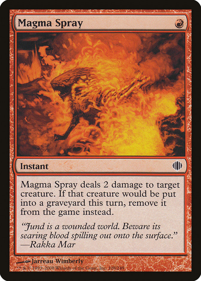 Magma Spray [Shards of Alara] | D20 Games