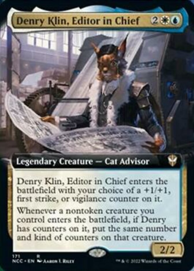 Denry Klin, Editor in Chief (Extended Art) [Streets of New Capenna Commander] | D20 Games