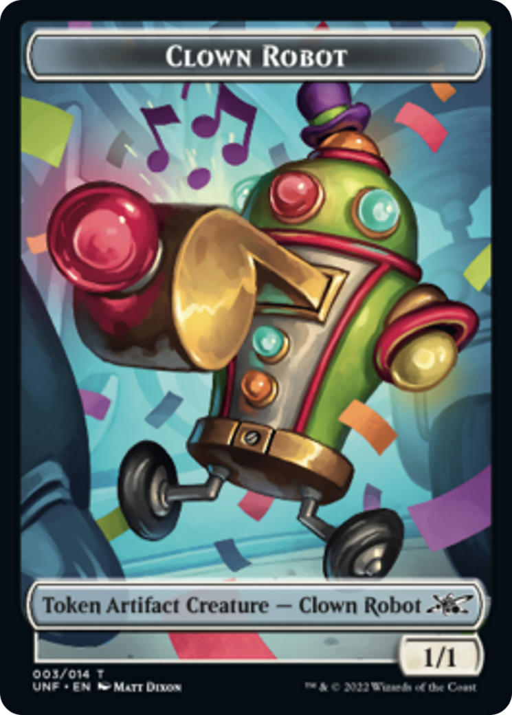Clown Robot (003) // Balloon Double-sided Token [Unfinity Tokens] | D20 Games