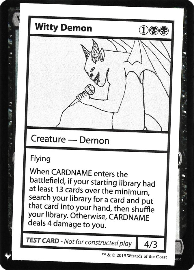Witty Demon [Mystery Booster Playtest Cards] | D20 Games