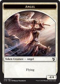 Angel // Cat Double-sided Token [Commander 2018 Tokens] | D20 Games