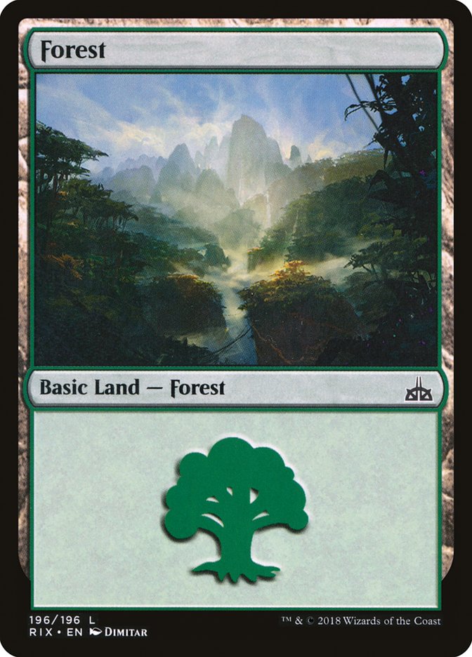 Forest (196) [Rivals of Ixalan] | D20 Games