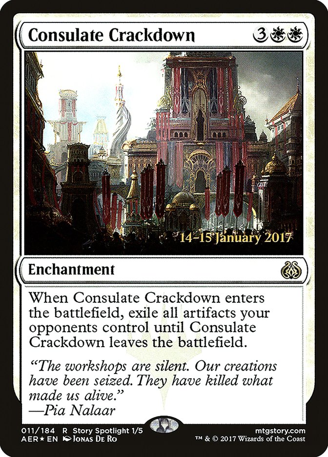 Consulate Crackdown  [Aether Revolt Prerelease Promos] | D20 Games