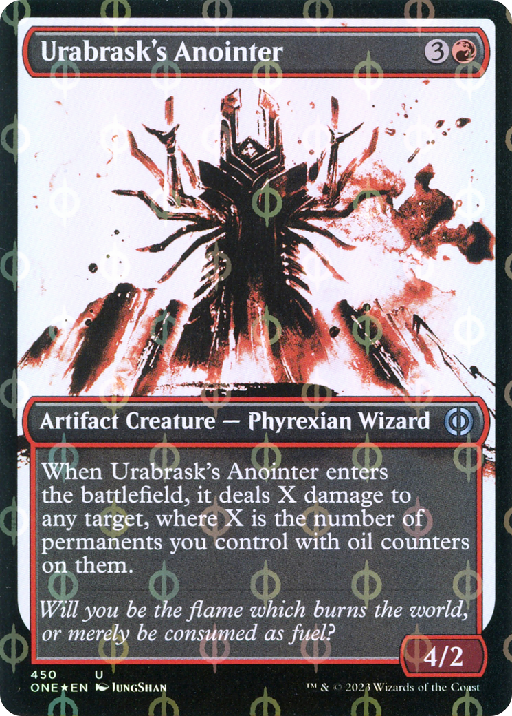 Urabrask's Anointer (Showcase Ichor Step-and-Compleat Foil) [Phyrexia: All Will Be One] | D20 Games