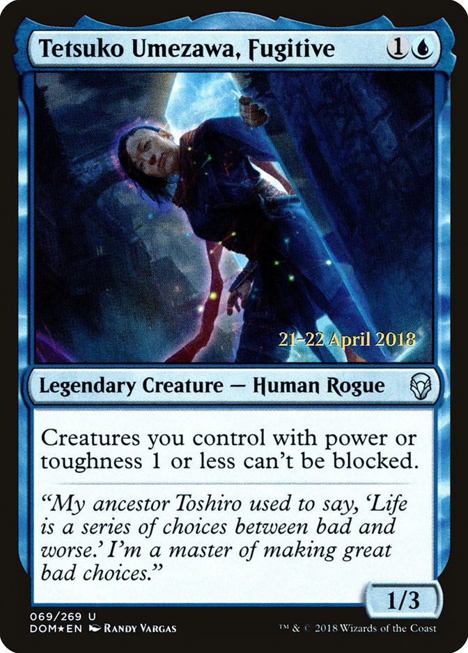 Tetsuko Umezawa, Fugitive  [Dominaria Prerelease Promos] | D20 Games