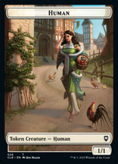 Spider // Human Double-sided Token [Commander Legends: Battle for Baldur's Gate Tokens] | D20 Games