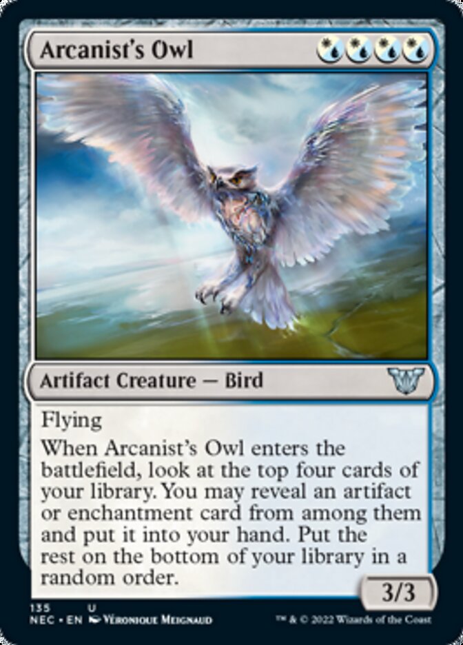 Arcanist's Owl [Kamigawa: Neon Dynasty Commander] | D20 Games